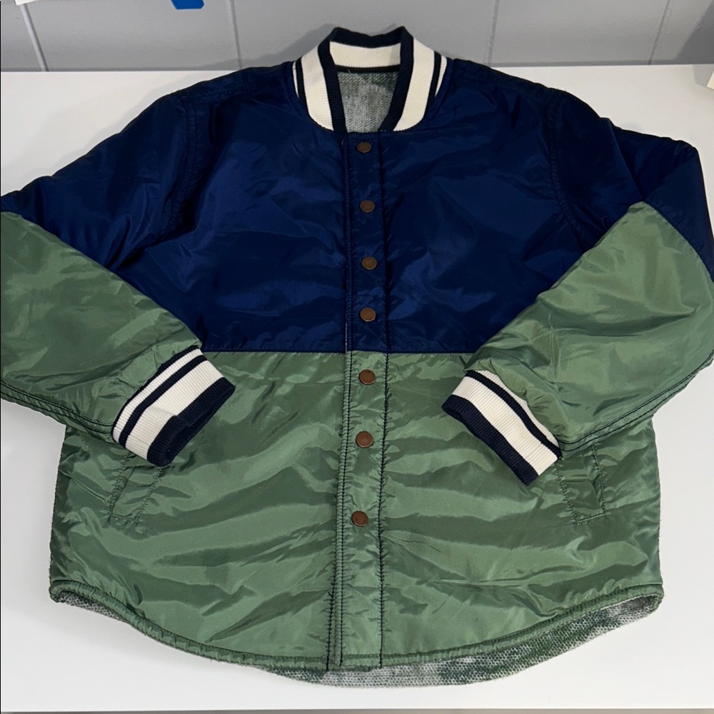 Cat & Jack Boy’s Reversible Snap Up Varsity Style Jacket Size S (6/7)